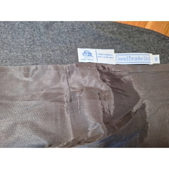 Vintage 70s/80s Gray Wool Blazer Jacket Women's Medium - Picture 7 of 7